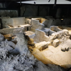 Imatge d’arxiu de les restes arqueològiques que es troben al nou edifici de la Diputació.