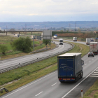 Imagen de la autovía A-2 a su paso por Lleida. 