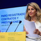 La vicepresidenta tercera i ministra de Treball, Yolanda Díaz, preveu els ERTO fins a final d’any.