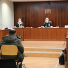 El acusado en el banquillo de la Audiencia de Lleida, el 26 de mayo. 