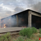 El incendio en el pajar de la partida Moredilla de Els Alamús se originó ayer a las siete de la tarde. 
