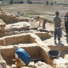 Los arqueólogos presentaron ayer el resultado de cuatro semanas de excavaciones en el yacimiento.