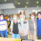 Participantes en el acto de ayer celebrado en el Centre Sociocultural de El Palau d’Anglesola. 