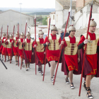 Uno de los pasos que salieron ayer en procesión en Alpicat. 