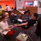 Una jornada de donació de sang a la Llotja, l’any passat.