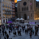 L’acte institucional es va celebrar per primera vegada a la passarel·la davant de la plaça Blas Infante de Lleida pels protocols de la Covid-19.