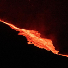 La cara norte del volcán de La Palma se ha hundido de manera parcial