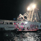 Open Arms ha rescatado esta semana a 259 personas varadas en el Mediterráneo.
