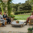 El príncipe Harry y Meghan Markle durante la entrevista presentada por la televisiva Oprah Winfrey. 
