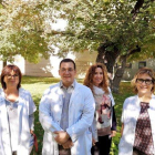 D'esquerra a dreta Cristina Flix, infermera, Luis Ortiz, psiquiatra, Teresa Barceló, psicòloga, Gina Badia, psicòloga i coordinadora de la Unitat Funcional de TCA de l'HUSM.