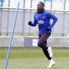 Ousmane Dembélé es va reincorporar als entrenaments després del seu tractament a Qatar.