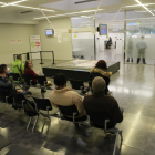 La sala de espera de la oficina del Servei d’Ocupació de Catalunya en Lleida, en una imagen de archivo.