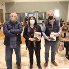 Pere Rovira, Anna Sàez i Santiago Costa van presentar el llibre a la regidoria de Cultura de Lleida.