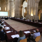 El acto de constitución de la mesa transversal para la recuperación de la ciudad de Lleida.