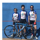 Alan Arilla, Joan Banlles y Paula Segarra, del CC Terres de Lleida.