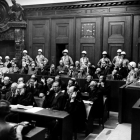 Imagen general del banquillo de los acusados con los jerarcas nazis.