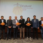 Representantes del consistorio y federativos presentaron ayer ‘Balaguer, Ciutat del Bàsquet Català’.