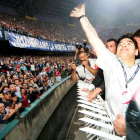 Diego Maradona también era adorado en Nápoles.