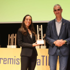 Marta Bertran, el 13 d'octubre passat rebent el premi DonaTIC.