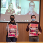 Los organizadores presentando el calendario de proyecciones nominadas a los Premis Gaudí.