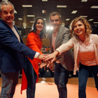 Arrimadas, amb Marcos de Quint, Toni Cantó i Marta Martín al míting de Ciutadans a Alacant.