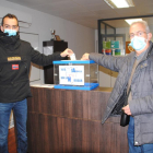 El CFJ Mollerussa ha instalado una urna para recaudar dinero para la familia de Julià Fortuny.