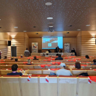 Celebració de la 3ª Conferència de la Federació d'Indústria de CCOO a l'auditori JoanOró