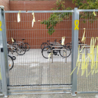 El parking vallado para bicicletas del campus de Agrónomos.