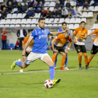 Pedro Martín va liquidar el partit a favor del Lleida transformant aquest llançament de penal, que suposava el 2-0.