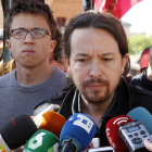 El líder de Podemos, Pablo Iglesias, ayer en Madrid.