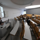 Una clase semipresencial en la Universitat de Lleida (UdL)