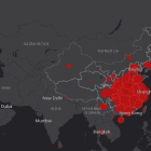 Un mapa per seguir l'expansió del coronavirus en tot el món
