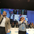 Rajoy y la presidenta del PP en Valencia, Isabel Bonig. 