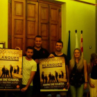 Momento de la presentación del cartel de las fiestas de este año.   
