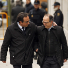 Turull, con Josep Rull, llega al Supremo el 23 de marzo de 2018, día en el ambos fueron encarcelados.