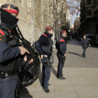 Imatge d’arxiu d’agents patrullant per Lleida.
