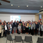 Participants a l’acte de reconeixement de la trajectòria social de les germanes Mercè i Araceli Molina.