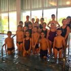 Els nadadors benjamins del CEN Balaguer.