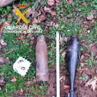 Troben dos projectils de la guerra civil en una torre abandonada a la Conca de Dalt