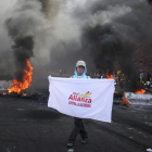 Concentración de la oposición el viernes en Tegucigalpa, capital de Honduras.