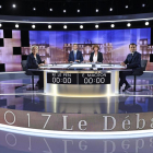 Marine Le Pen y Emmanuel Macron protagonizaron más de dos horas de duro debate cara a cara.