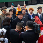 Imagen del líder norcoreano a su llegada a Vladivostok.