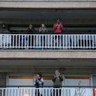 Imagen de un balcón en Lleida el 30 de marzo de 2020.