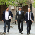 Oriol Junqueras, Carles Puigdemont y Jordi Turull.