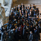 La vista sobre la posible extradición de Puigdemont atrajo gran expectación entre la prensa.