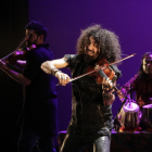 El virtuós violinista libanès Ara Malikian, en l’actuació de l’abril del 2016 a la Llotja de Lleida.