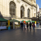 Feria de empresas en la plaza de la Catedral