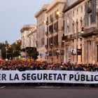 Policías se manifiestan en Barcelona para denunciar los ataques 