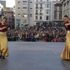 Una de las actuaciones de ayer del espectáculo Junts per la Dansa de Lleida.