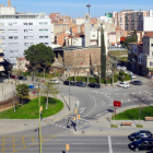 Vista aérea de la plaza del Ejército de Lleida.